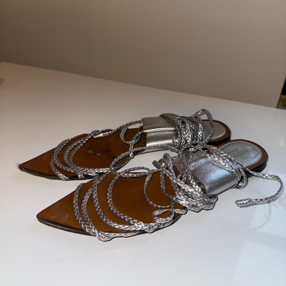 Gucci - Silver Braided Women's Sandals - Picture 3 of 5